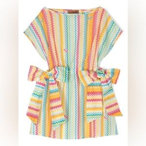 Missoni Kids Zig Zag Printed Cotton Dress